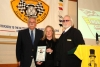 MARFC/Vito LoPiccolo Memorial Contribution to Motorsports Award - Ron Drager* presented by Linda Sloss with MARFC President, "Wild" Bill Barnhart